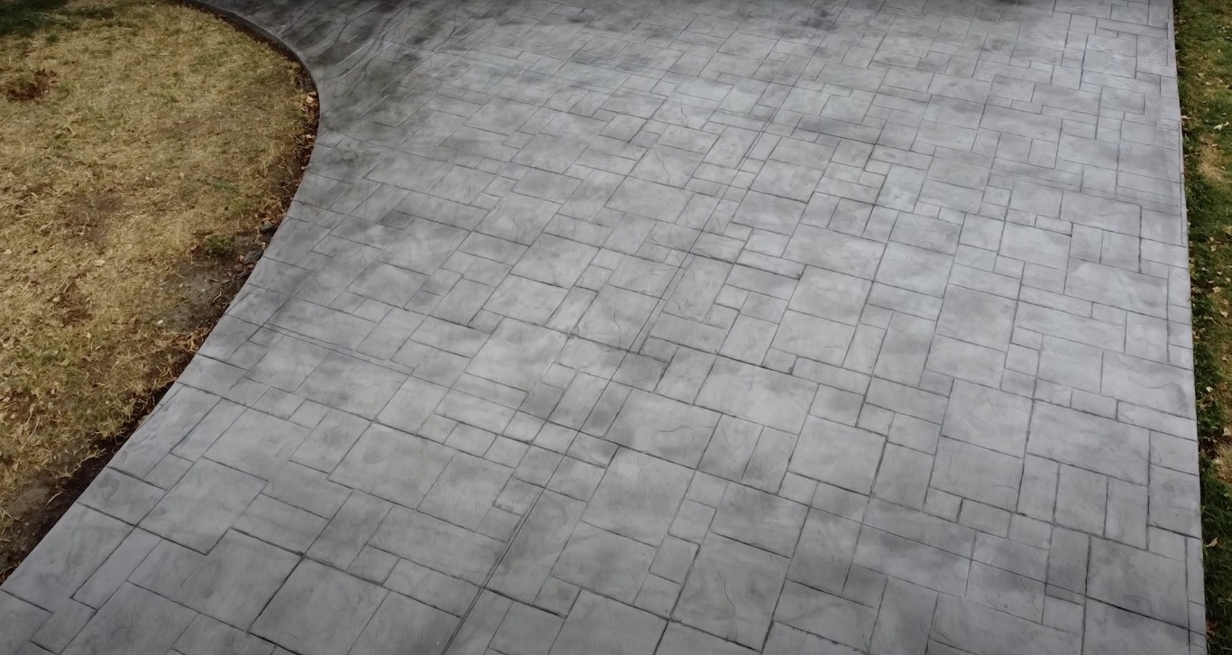 Decorative concrete patio installation in Mount Vernon VA