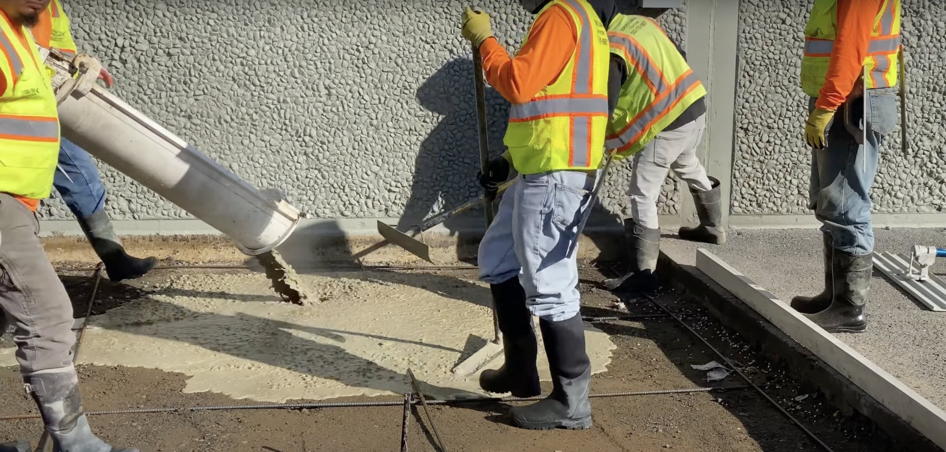 Concrete maintenance Mt Vernon VA - workers maintaining concrete surface