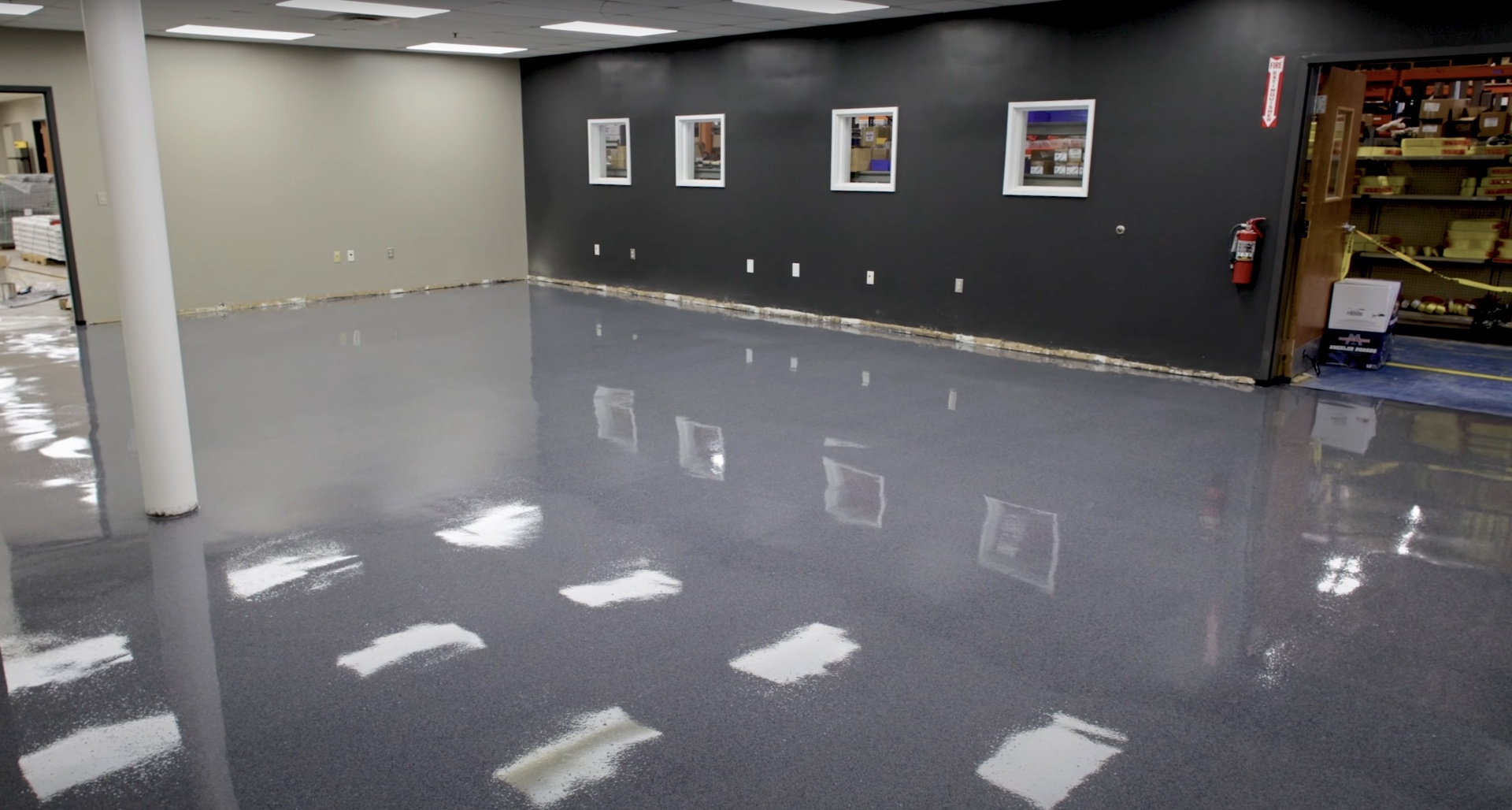 Professional concrete contractor Mt Vernon VA - finished polished concrete floor